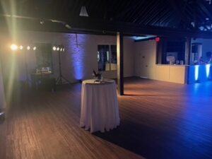 wedding reception venue lighting